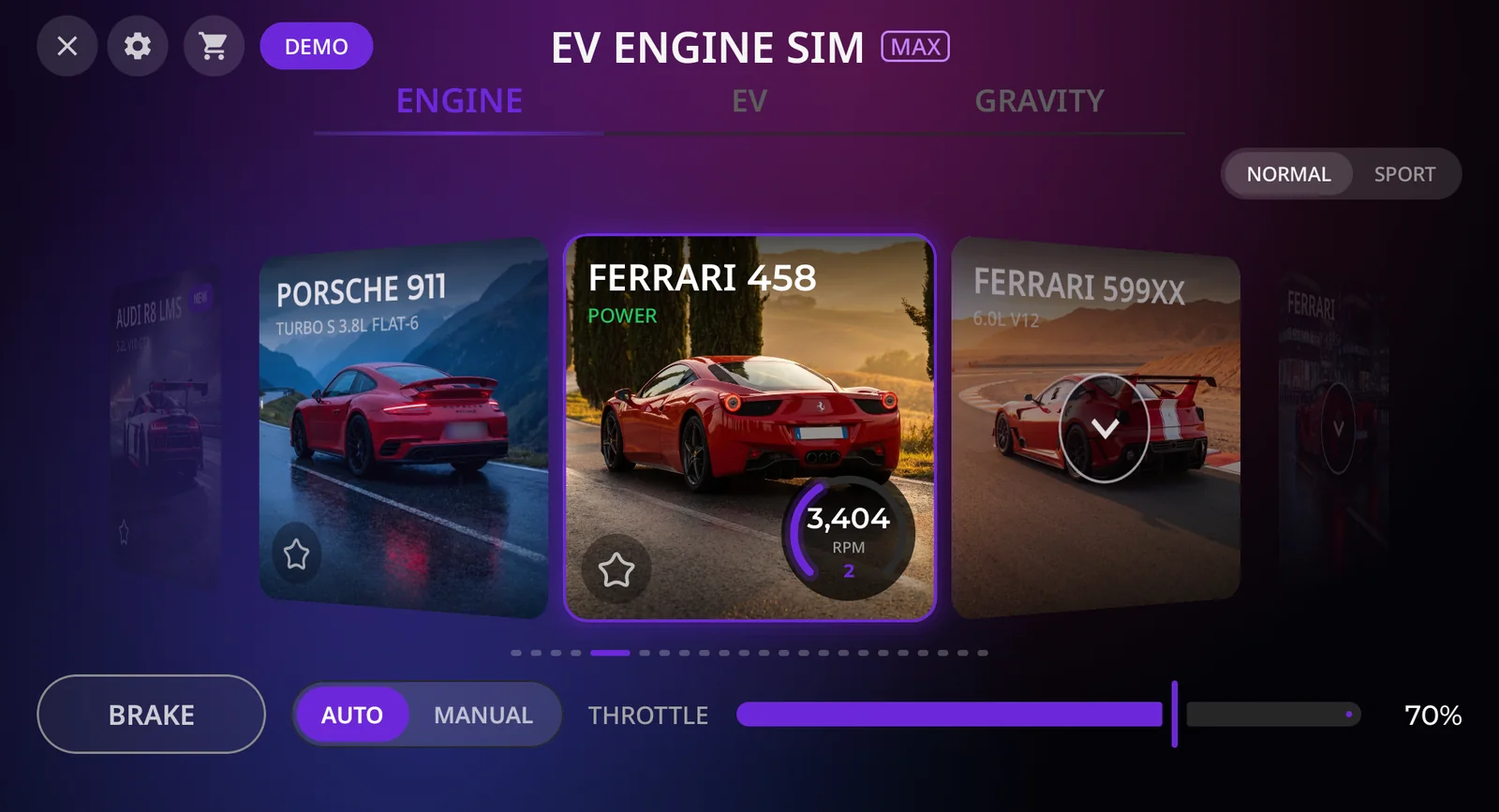 Pick a sound, then drive
